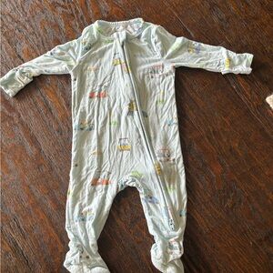 Baby golf footie- golf print